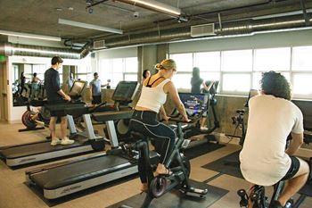 Fully-equipped gym with cardio and free weights